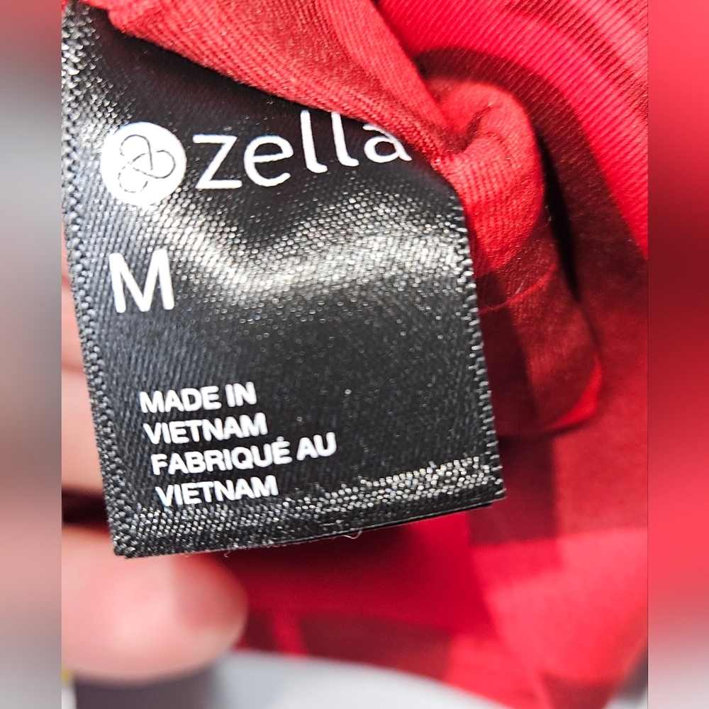 Zella Red Floral Print Sports Bra, Size Medium, NWT (Flaw) - Picture 5 of 9